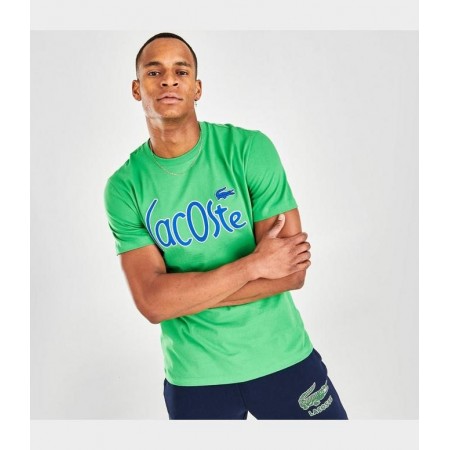 Lacoste Men's Print Logo Jersey T-Shirt Green