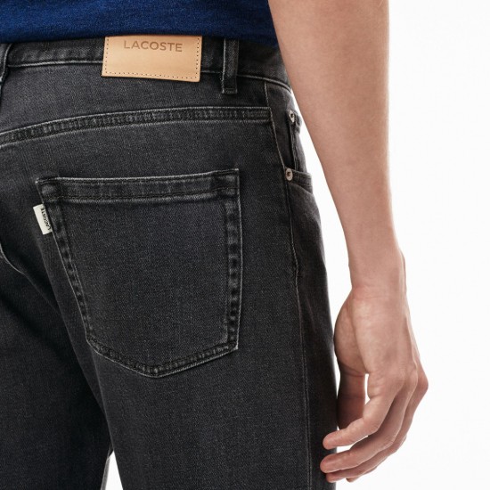 LACOSTE Ανδρικό Ελαστικό Βαμβακερό Jean Στενή Γραμμή HH0543 00 L1U Γκρι