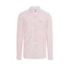 Tommy Jeans Men's Shirt Striped Seersucker Pink