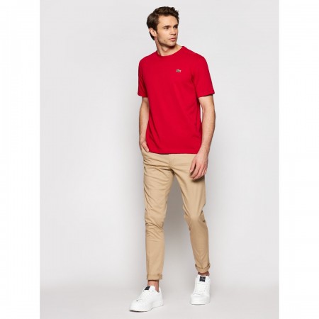 LACOSTE Men's Cotton Regular Fit Ultra Dry Sport Jersey T-Shirt TH7618 00 029 Red