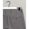 Gant Ανδρικό Βαμβακερό Παντελόνι Twill Chinos Hallden  Στενή Γραμμή 1500038 36 Γκρι