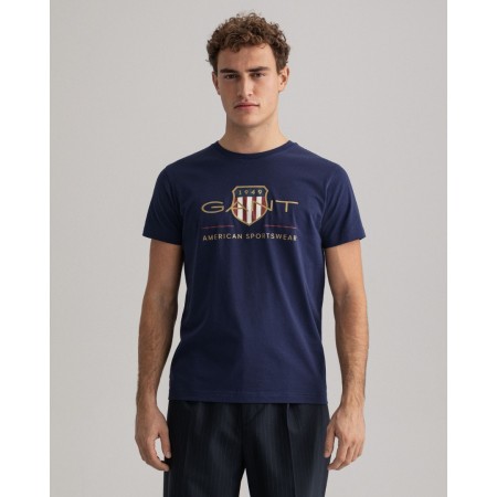 Gant Men's Archive Shield T-Shirt Evening Blue