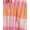 Gant Women's Cotton Regular Fit Wide Cuff Madras Shirt 4311236 614 Preppy Pink