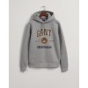 GANT Men's Regular Fit Crest Shield Sweat Hoodie 2037028 93 Grey Melange