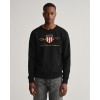 Gant Men's Regular Fit Archive Shield Sweat 2046071 5 Black