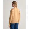 Gant Women's Tonal Crew Neck Sweater 4203670 258 Toffee Beige