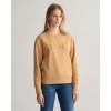 Gant Women's Tonal Crew Neck Sweater 4203670 258 Toffee Beige