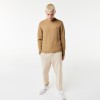 Lacoste Men's Regular Fit Crew Neck Wool Sweater AH1988 00 GE2 Beige