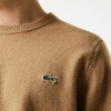 Lacoste Men's Regular Fit Crew Neck Wool Sweater AH1988 00 GE2 Beige