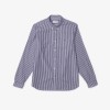 LACOSTE Men's Regular Fit Striped Cotton Shirt CH2936 00 522 Navy Blue