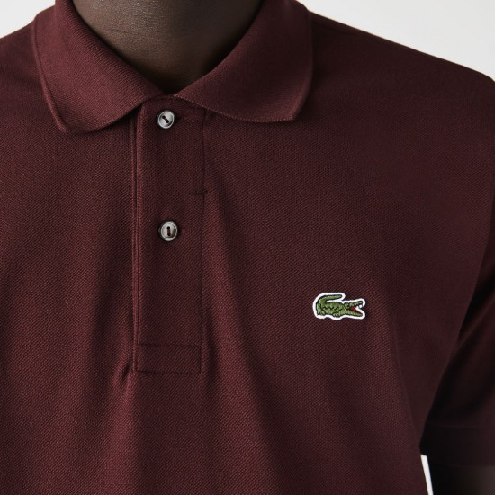 Lacoste Men's Classic Fit Polo Pique Shirt L.12.12 00 BZD Bordeaux