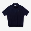 Lacoste Γυναικεία Ρευστή Polo Piqe Μπλούζα Χαλαρής Εφαρμογής PF0504 00 166 Μπλε