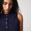Lacoste Γυναικεία Βαμβακερή Αμάνικη Polo Pique Μπλούζα Στενή Γραμμή PF5445 00 166 Μπλε Lacoste Γυναικεία Βαμβακερή Αμάνικη Polo Pique Μπλούζα Στενή Γραμμή PF5445 00 166 Μπλε