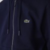 Lacoste Men's Cotton Regular Fit Kangaroo Pocket Fleece Sweatshirt SH9626 00 166 Navy Blue