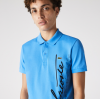 Lacoste Men's Lacoste Regular Fit Signature Cotton Piqué Polo Shirt Blue
