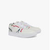 LACOSTE Ανδρικά Δερμάτινα Παπούτσια Sneakers L001 7-42SMA0092 407 Λευκά