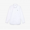 Lacoste Men's Slim Fit Stretch Cotton Poplin Shirt CH2668 00 001 White