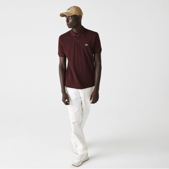 Lacoste Men's Classic Fit Polo Pique Shirt L.12.12 00 BZD Bordeaux