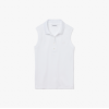 Lacoste Γυναικεία Βαμβακερή Αμάνικη Polo Μπλούζα Slim Fit PF5445 00 001 Λευκή Lacoste Γυναικεία Βαμβακερή Αμάνικη Polo Μπλούζα Slim Fit PF5445 00 001 Λευκή