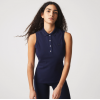 Lacoste Γυναικεία Βαμβακερή Αμάνικη Polo Pique Μπλούζα Στενή Γραμμή PF5445 00 166 Μπλε Lacoste Γυναικεία Βαμβακερή Αμάνικη Polo Pique Μπλούζα Στενή Γραμμή PF5445 00 166 Μπλε