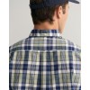 Gant Men's Cotton Regular Fit Colorful Check Shirt 3230056 362 Kalamata Green