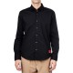 HUGO BOSS Men's Stretch Cotton Poplin Slim Fit Shirt Ermo 50500216 001 Black