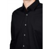 HUGO BOSS Men's Stretch Cotton Poplin Slim Fit Shirt Ermo 50500216 001 Black