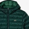 LACOSTE Ανδρικό Καπιτονέ Μπουφάν Quilted Στενή Γραμμή BH0539 00 YZP Πράσινο