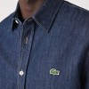 Lacoste Men's Regular Fit Organic Cotton Denim Shirt CH0197 00 QJH Blue