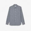 Lacoste Men's Cotton Regular Fit Flannel Checked Shirt CH1885 00 KG2 Blue