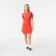 LACOSTE Women's Stretch Cotton Piqué Polo Dress EF5473 00 02K Orange