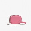 Lacoste Women’s Top Grain Leather Square Shoulder Bag NF4252GZ 00 L39 Pink