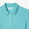 Lacoste Γυναικεία Βαμβακερή Polo Pique Μπλούζα Στενή Γραμμή PF5462 00 BVG Μέντα