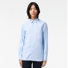 Lacoste Men's Slim Fit Striped Stretch Poplin Shirt CH0198 00 F6Z Light Blue