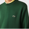 Lacoste Men's  Organic Brushed Cotton Sweatshirt SH9608 00 132 Pine Green