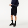 Lacoste Ανδρική Ελαστική Βαμβακερή Βερμούδα Στενή Γραμμή FH2647 00 HDE Μπλε Σκούρο