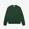 Lacoste Men's  Organic Brushed Cotton Sweatshirt SH9608 00 132 Pine Green