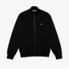 LACOSTE Men's Cotton Regular Fit Brushed Fleece Zip-Up Sweatshirt SH9622 00 031 Black