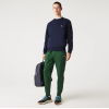 Lacoste Ανδρικό Βαμβακερό Brushed Φούτερ Κανονική Γραμμή SH9608 00 166 Μπλε Σκούρο