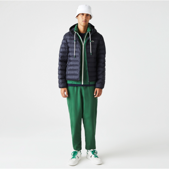 Lacoste Ανδρικό Καπιτονέ Μπουφάν Quilted Στενή Γραμμή BH0539 00 HDE Σκούρο Μπλε