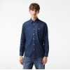 Lacoste Men's Regular Fit Organic Cotton Denim Shirt CH0197 00 QJH Blue