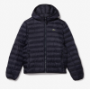 Lacoste Ανδρικό Καπιτονέ Μπουφάν Quilted Στενή Γραμμή BH0539 00 HDE Σκούρο Μπλε