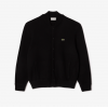 Lacoste Men's Regular Fit Bomber Style Wool Sweater AH1087 00 031 Black