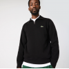 Lacoste Ανδρικό Βαμβακερό Half-Zip Φούτερ Με Φερμουάρ Κανονική γραμμή SH1927 00 031 Μαύρο