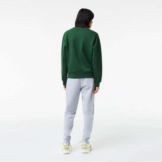 Lacoste Men's  Organic Brushed Cotton Sweatshirt SH9608 00 132 Pine Green