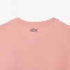 Lacoste Γυναικεία Βαμβακερή T-Shirt Jersey Μπλούζα Στενή Γραμμή TF5606 00 ADQ Ανοιχτό Ροζ