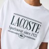 Lacoste Men's Cotton Regular Fit Jersey T-shirt TH0322 00 001 White