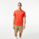 LACOSTE Men's Cotton Regular Fit Ultra Dry Sport Jersey T-Shirt TH7618 00 02K Orange