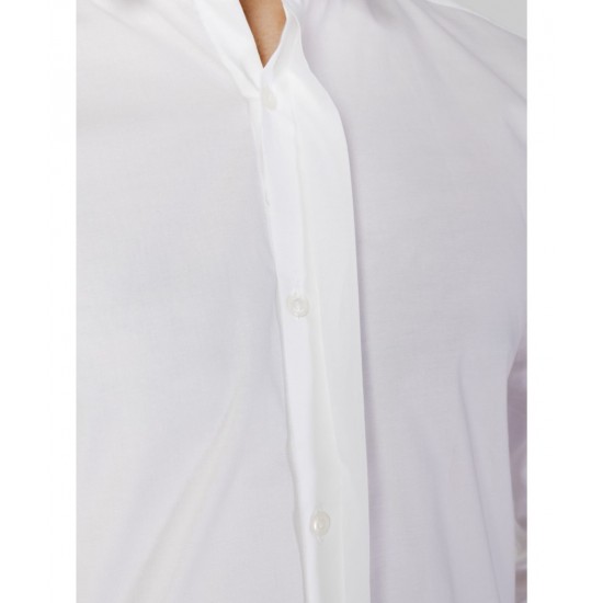 HUGO Men's Extra-Slim-Fit Shirt Ejinar In Stretch-Cotton Poplin 50489847 199 White