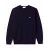 Lacoste Men's Regular Fit V Neck Wool Sweater AH3003 00 166 Marine